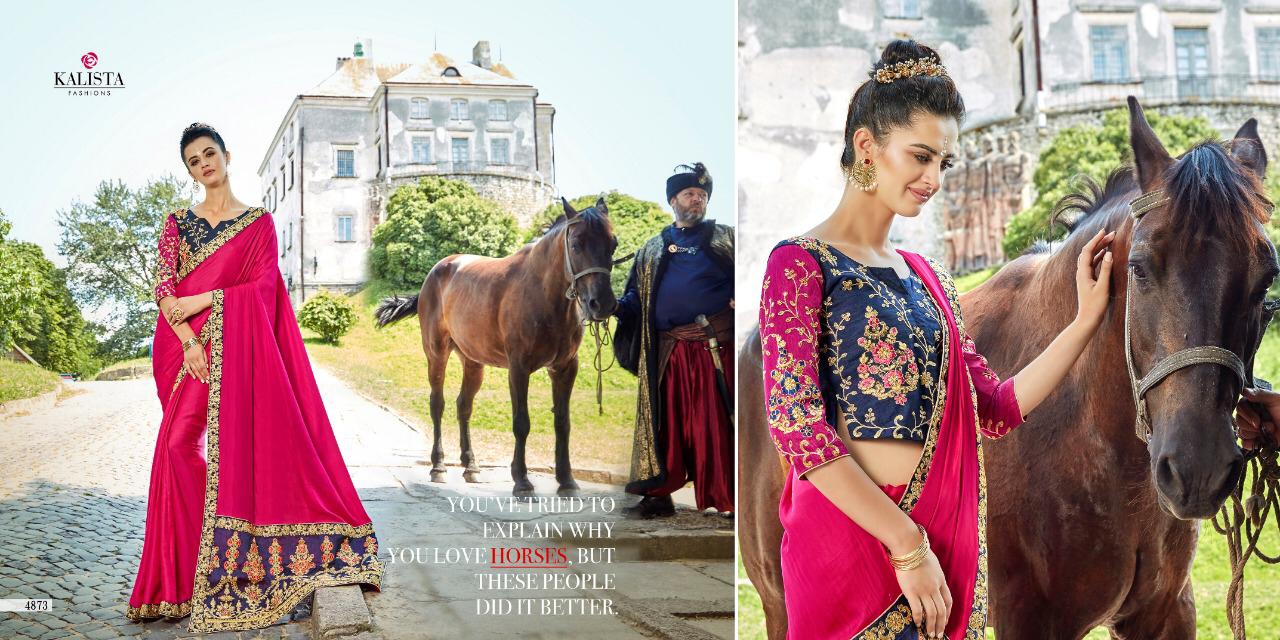 Decent By Kalista Designer Party Wear Sarees Wholesale Supplier Gujarat