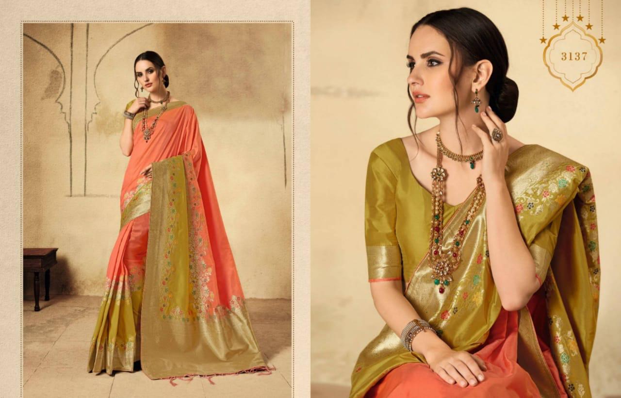 Yashavi By Kessi Series 3131 To 3138 Silk Sarees Set And Single Wholesale Supplier Gujarat