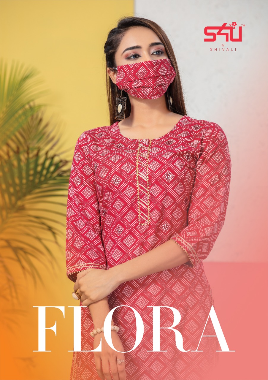 Flora By S4u Shivali Beutiful Designer Kurtis Wholesale Supplier And Dealer Gujarat