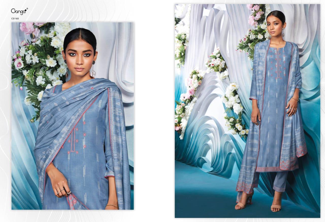 Isolde By Ganga Series C0160 Designer Party Wear Suits Wholesale Supplier Gujarat