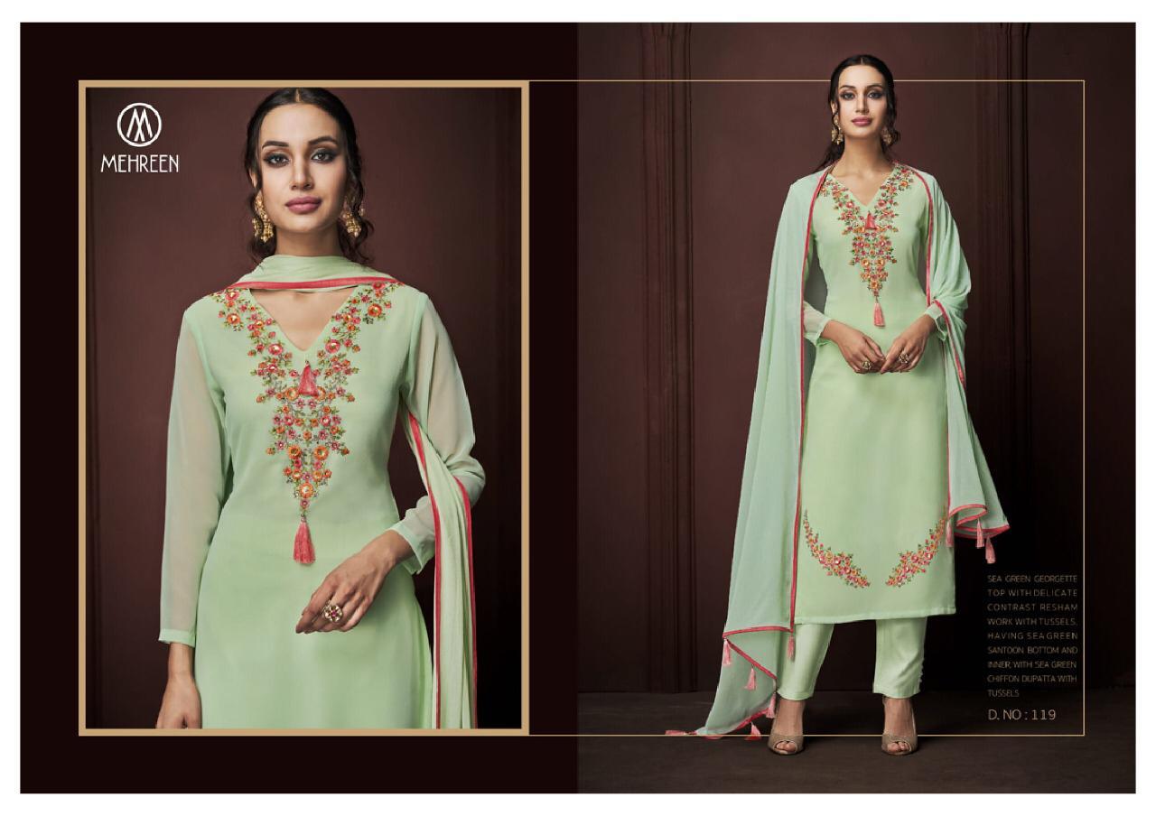 Charm Nakkaashi Mehreen Series 117 Designer Party Wear Suits Wholesale Supplier Gujarat