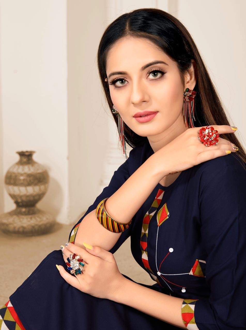 Plazzo Queen Vol 8 By Rijiya Trendz Kurtis With Bottom  Wholesale Supplier And Dealer Surat