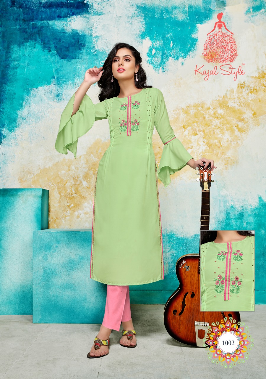 Fashion Saga Vol 1 By Kajal Style Kurtis With Bottom Wholesale Dealer And Exporter India