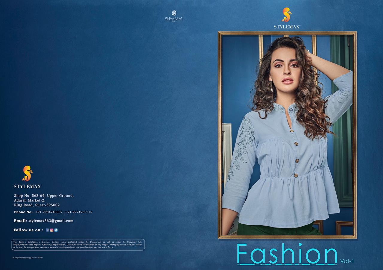 Fashion Vol 1  By Style Max Top With Bottom Western Wear Wholesale Supplier And Dealer Gujarat