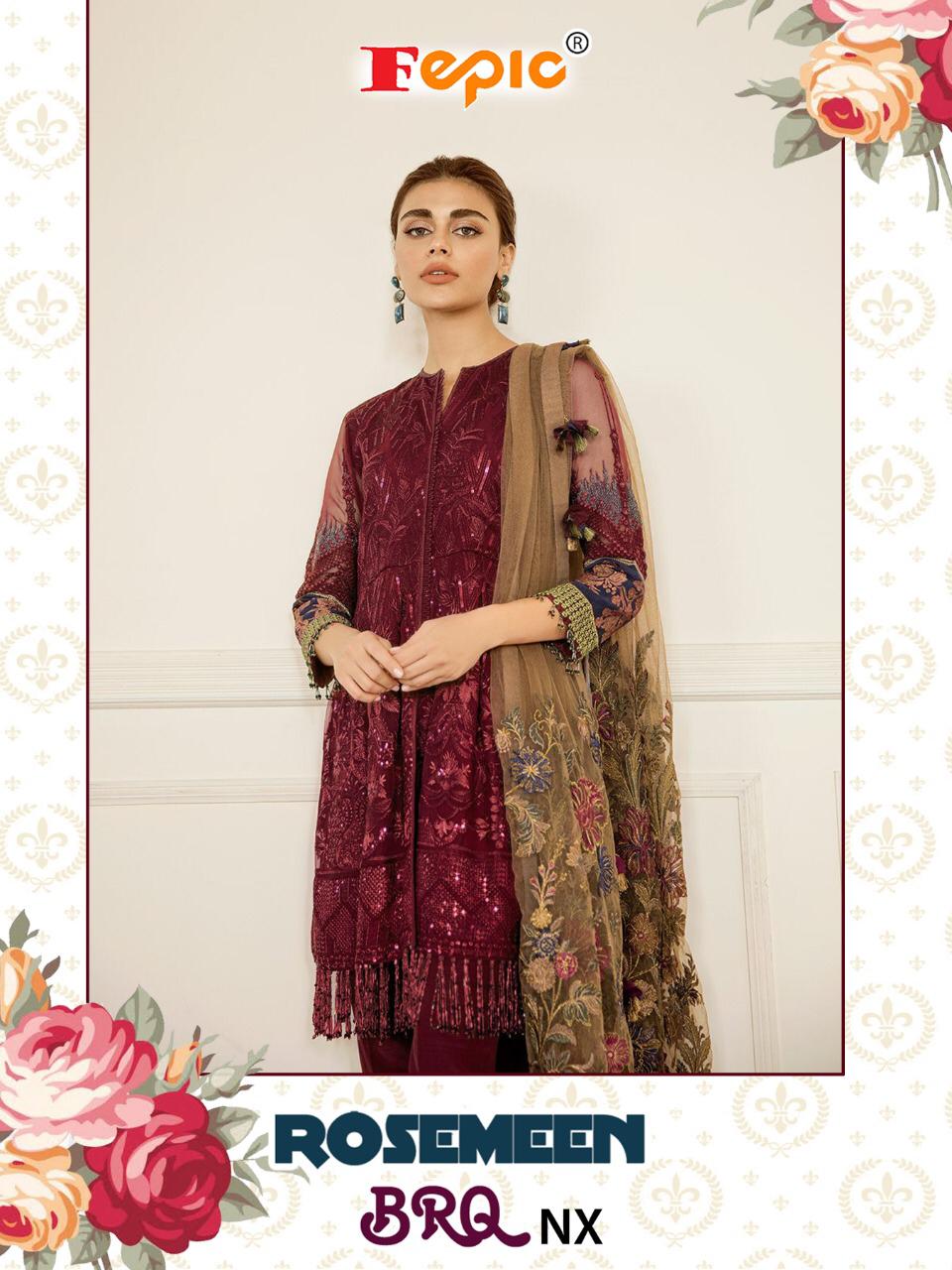 Rosemeen Bqr Nx 66007 By Fepic Pakistani Suits Wholesale Supplier Gujarat