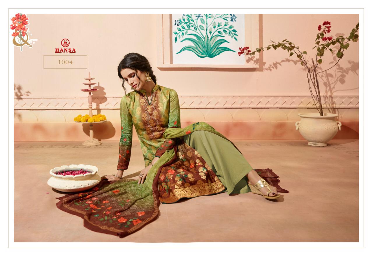 Hansa Husba Panchi  Series 1001 Designer Party Wear Suits Wholesale Supplier Gujarat
