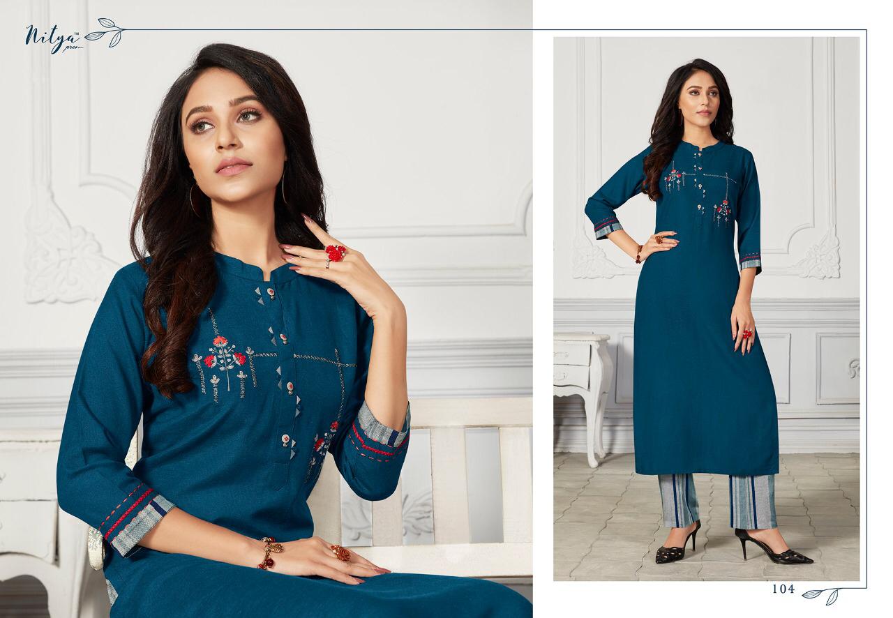 Lt Nitya Mehar Series 101 To 106 Kurtis With Bottom  Wholesale Supplier And Dealer Surat