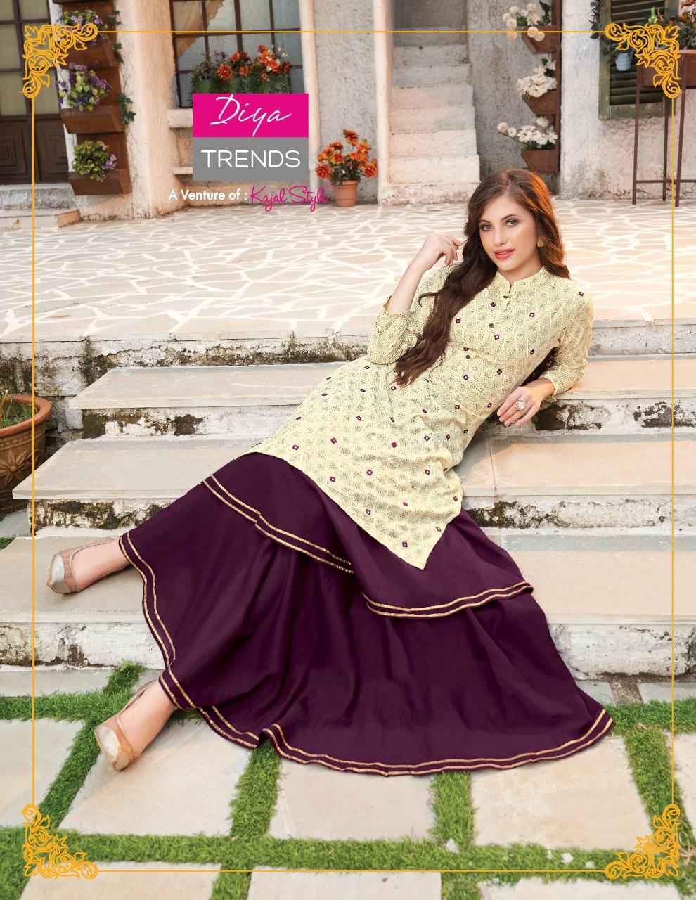 Fashion Era Vol 1 By Diya Trends Kurtis With Bottom Wholesale Supplier And Dealer Gujarat