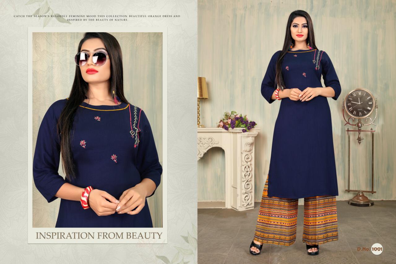 Sana By Vrunda Tex Kurtis With Bottom  Wholesale Supplier And Dealer Surat