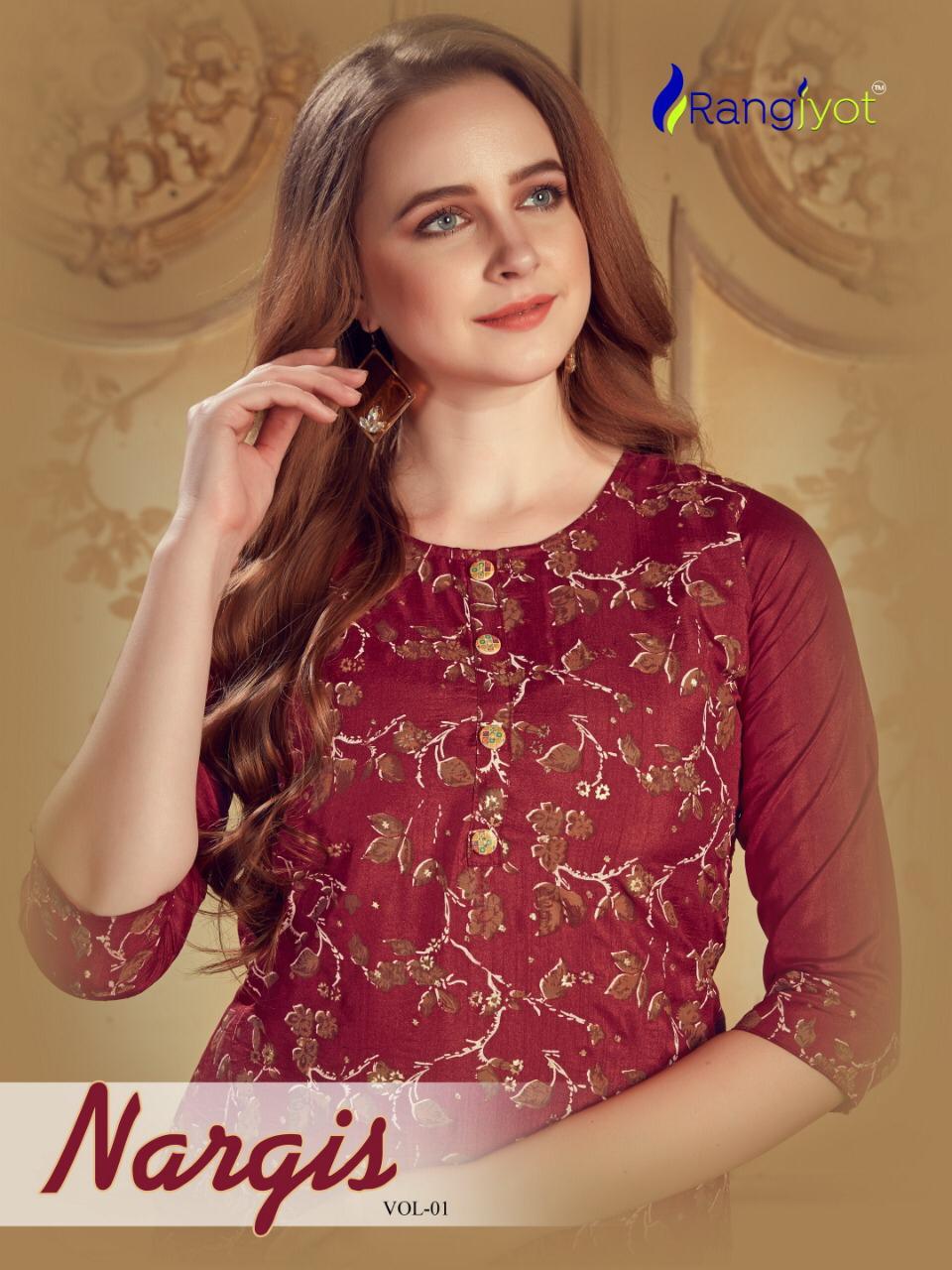 Nargis Vol 1 By Rangjyot Kurtis With Bottom  Wholesale Supplier And Dealer Surat