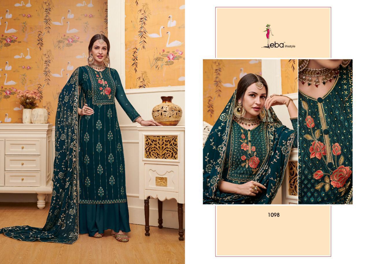 Mount Black Vol 3 By Eba Lifestyle Series 1098 Designer Party Wear Suits Wholesale Supplier Gujarat