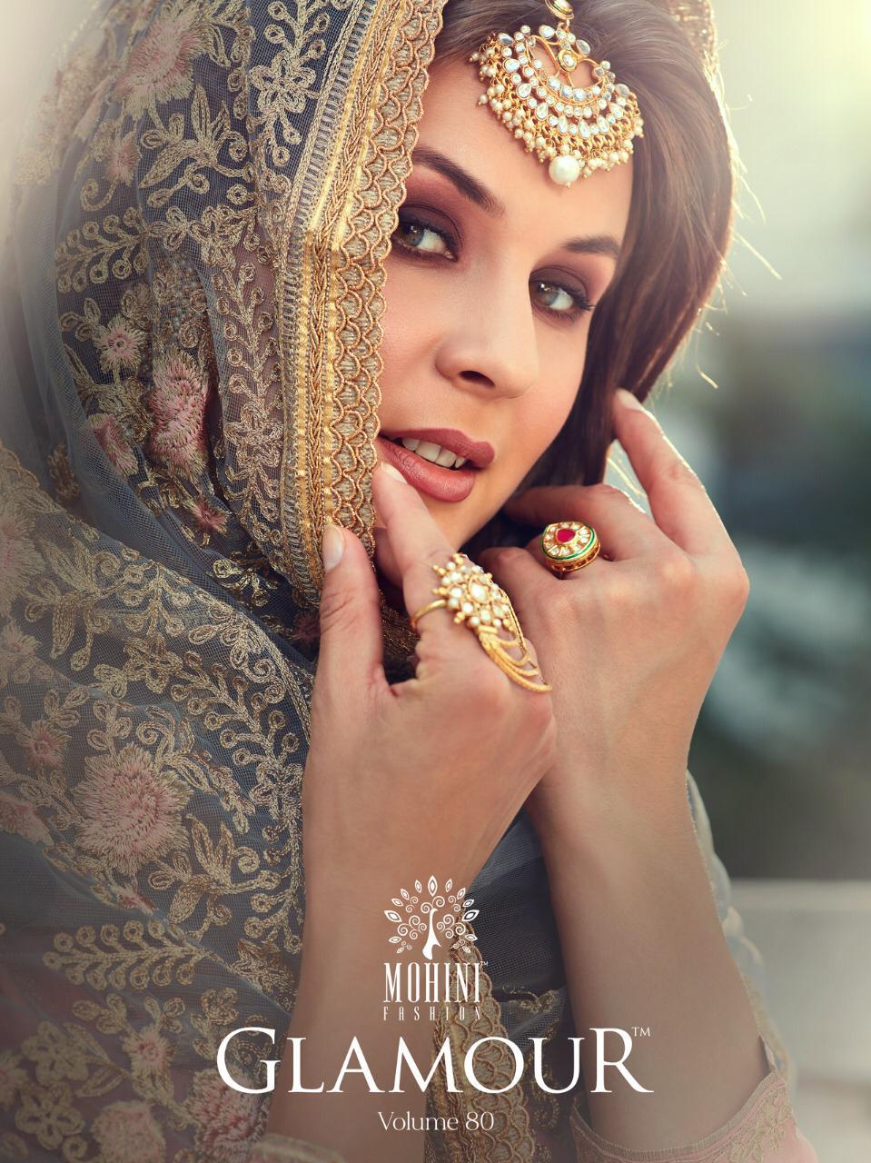 Mohini Fashion Glamour Vol 80 Series 80001 To 80005 Designer Party Wear Suits Wholesale Supplier Guj...