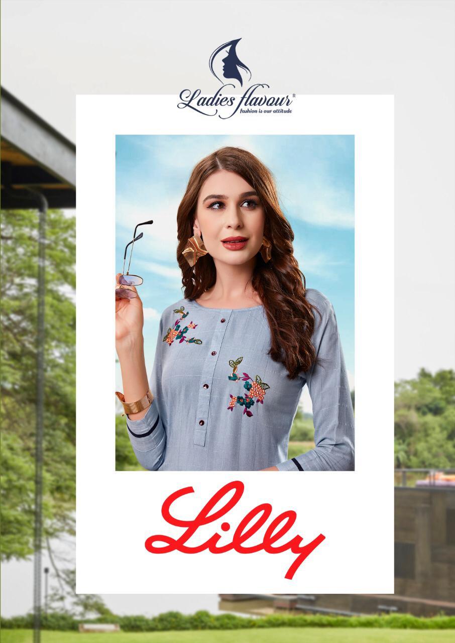 Lilly By Ladies Flavour Kurtis With Bottom  Wholesale Supplier And Dealer Surat