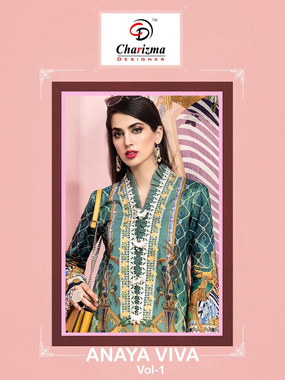 Anaya Viva Vol  1 By Charizma Designer Party Wear Suits Wholesale Supplier Gujarat