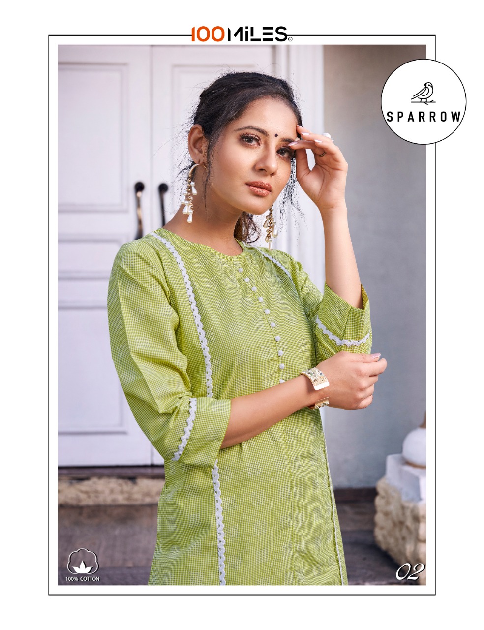 Sparrow By 100miles Cotton Kurtis Wholesale Dealer And Exporter India