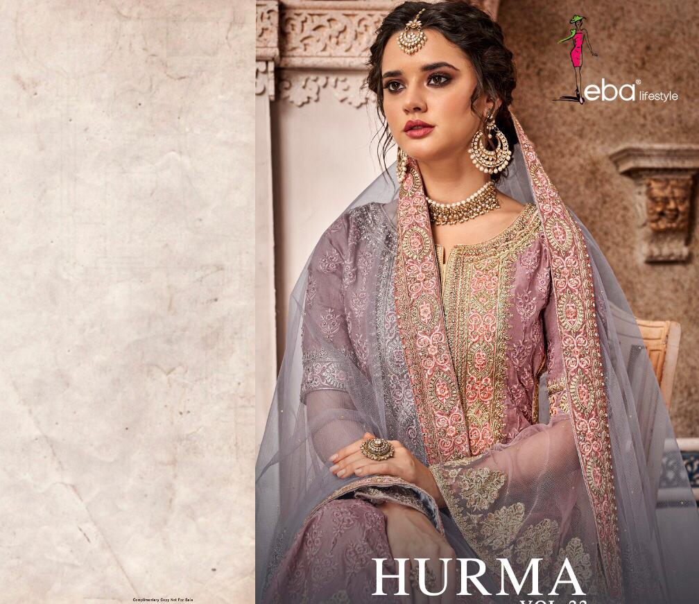 Hurma Vol 33 By Eba Lifestyle Series 1169 To 1172 Designer Party Wear Suits Wholesale Supplier Gujar...