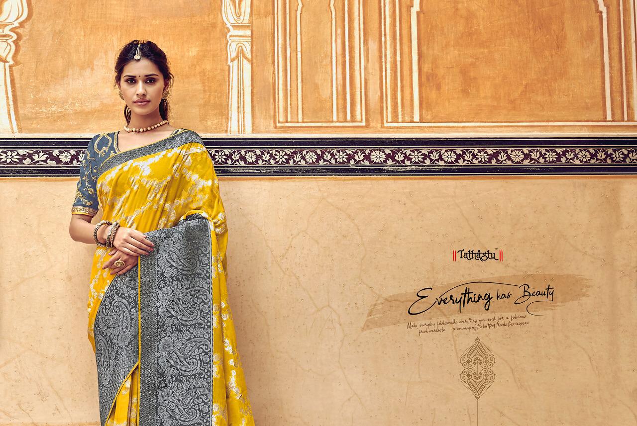 Tathastu Series 3301 To 3314 Designer Party Wear Sarees Wholesale Supplier Gujarat