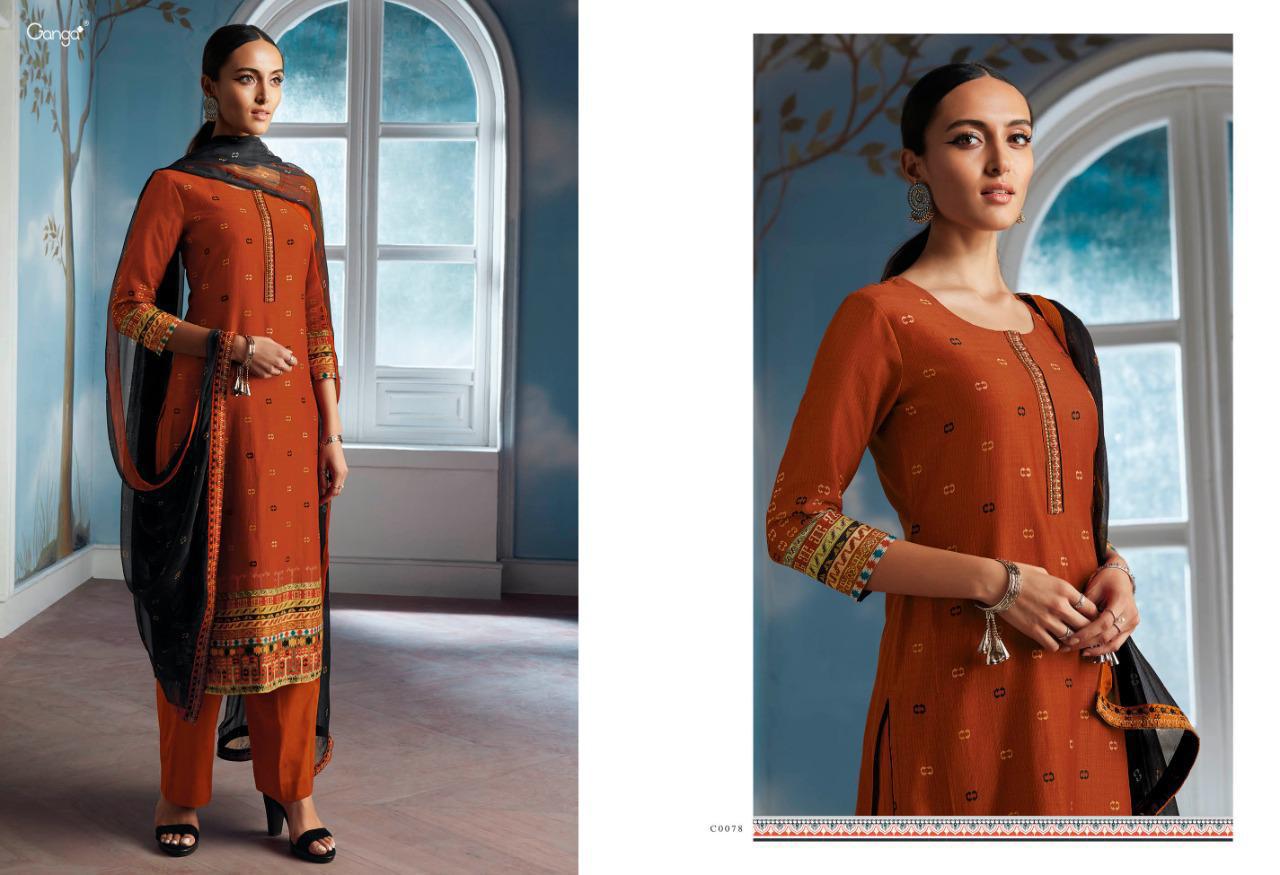 Eni By Ganga Series C0073 Designer Party Wear Suits Wholesale Supplier Gujarat