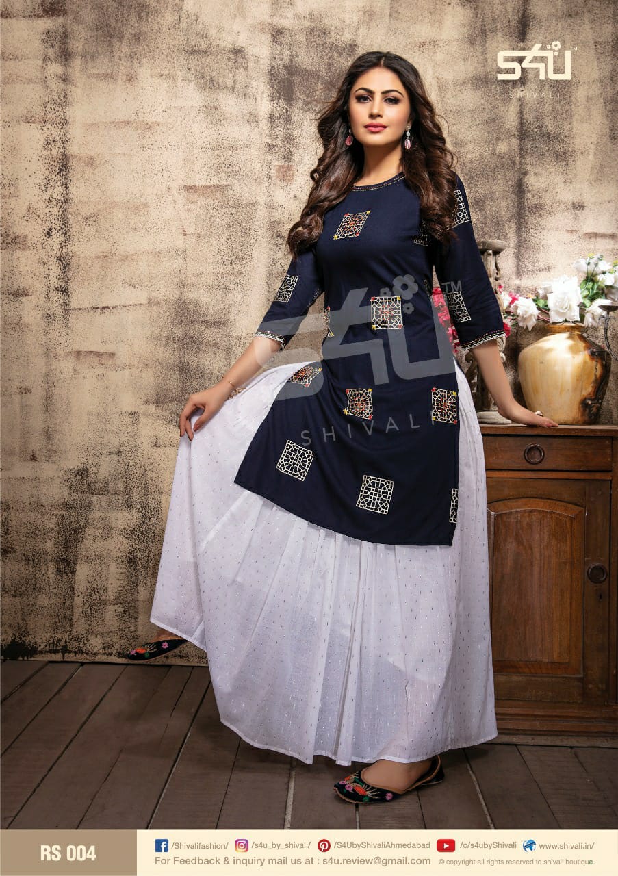 Retro Skirts By S4u Shivali Beutiful Designer Kurtis Wholesale Supplier And Dealer Gujarat