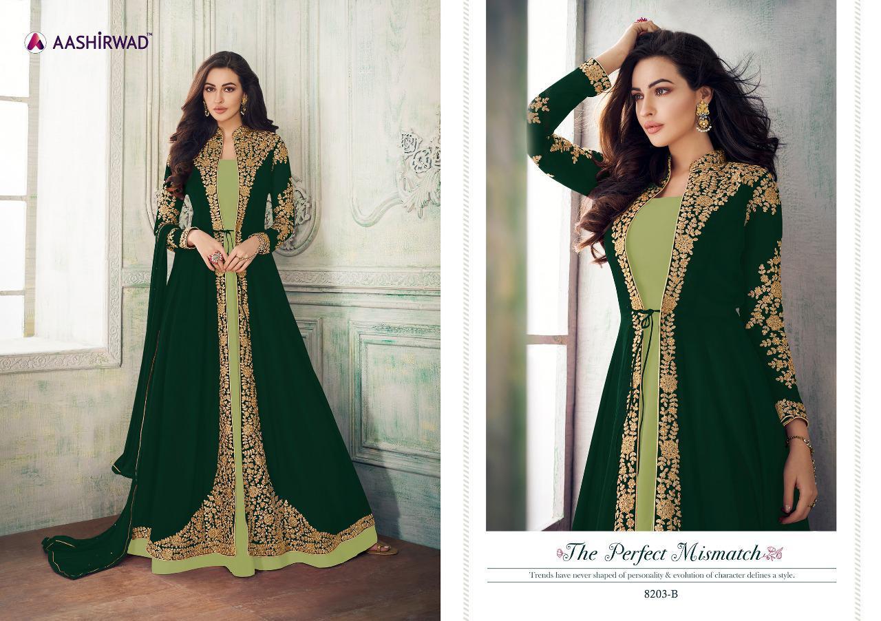 Aashirwad Anaya 8203 Colours Designer Party Wear Suits Wholesale Supplier Gujarat