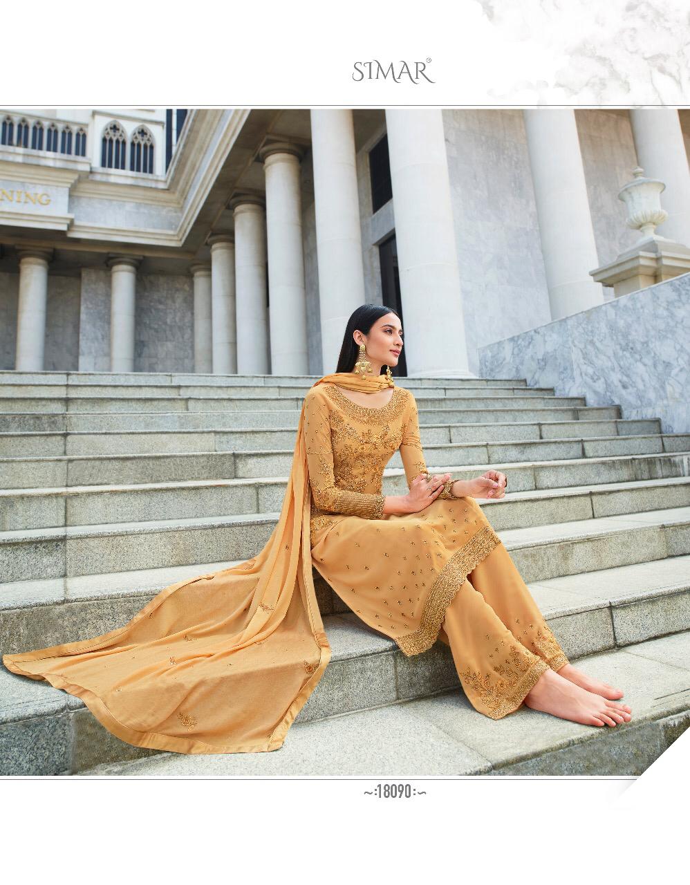 Glossy Heena 2  Series 18090 Designer Party Wear Suits Wholesale Supplier Gujarat