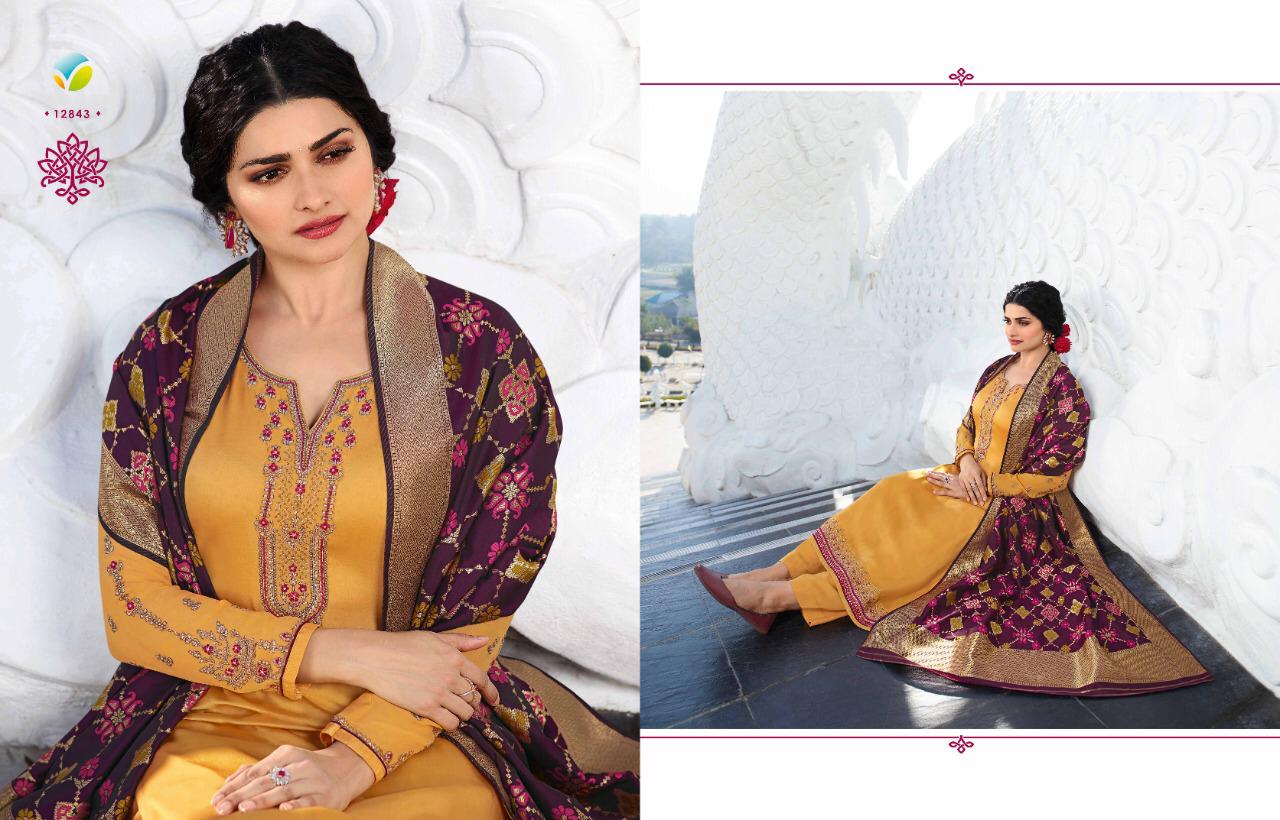Vinay Kasheesh Banaras 6 Series 12841 Designer Party Wear Suits Wholesale Supplier Gujarat