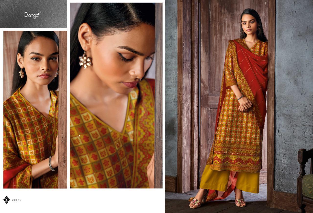 Reuel Ganga Designer Party Wear Suits Wholesale Supplier Gujarat