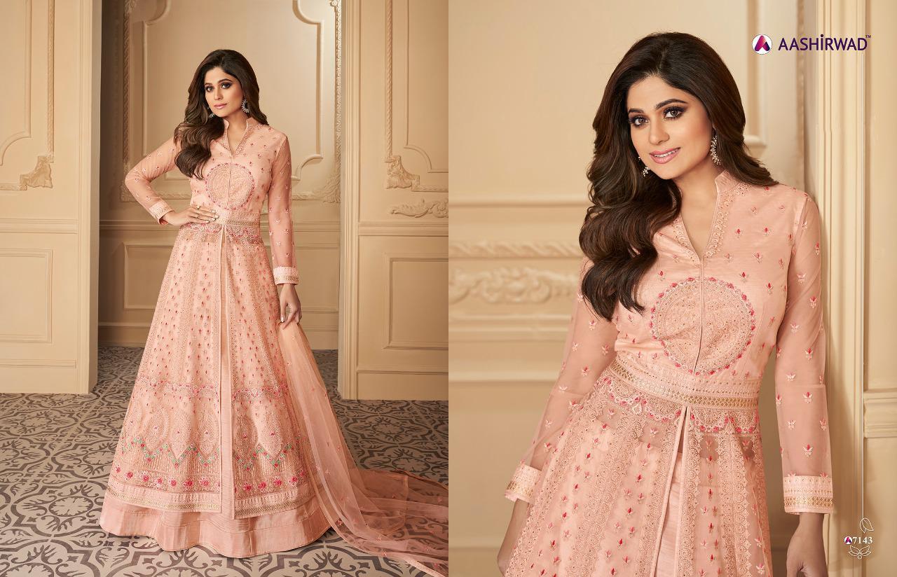 Aashirwad Tahira Series 7142 Designer Suits Wholesale Supplier Gujarat