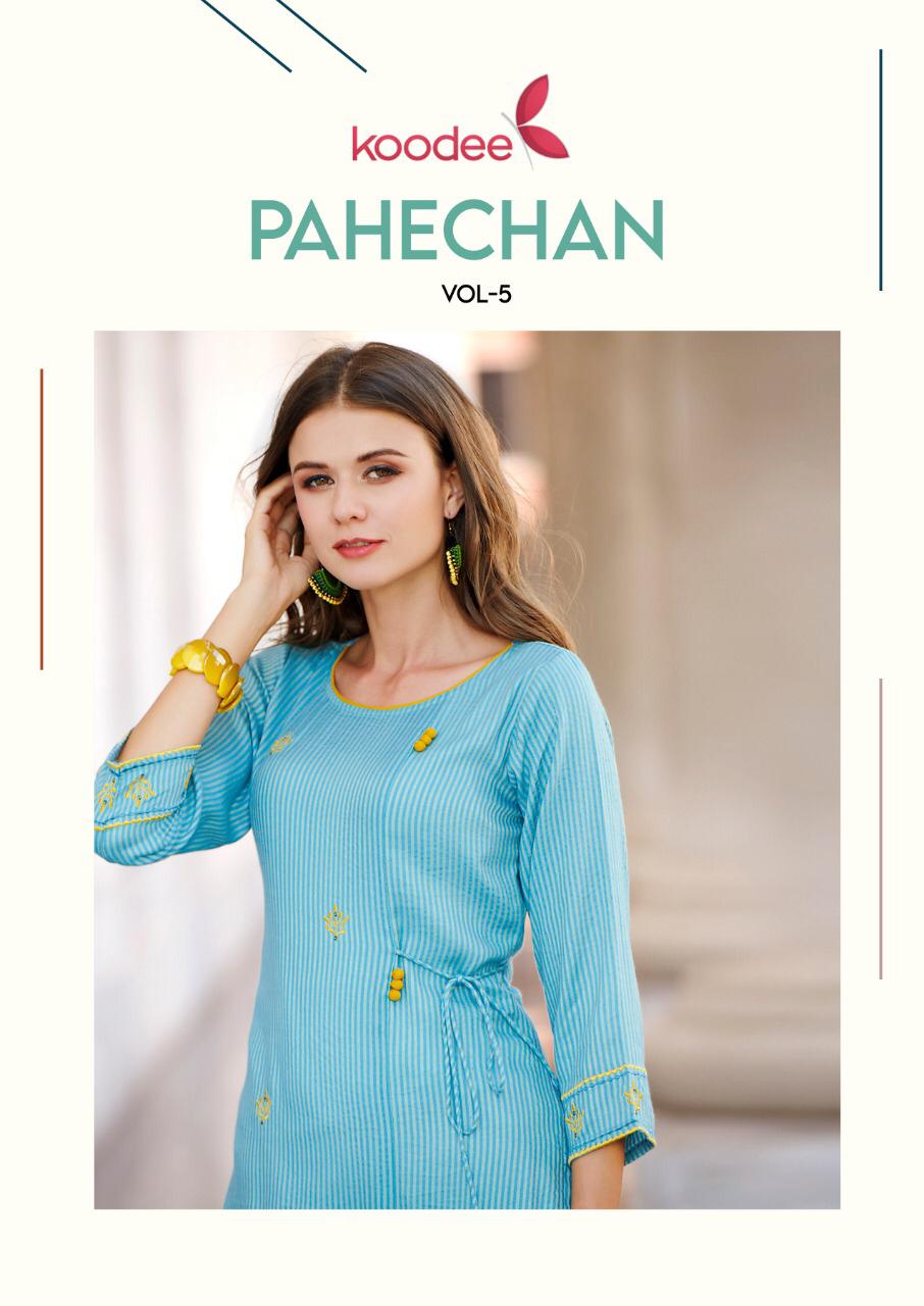 Pahechan 5 By Koodee Kurtis With Bottom  Wholesale Supplier And Dealer Surat