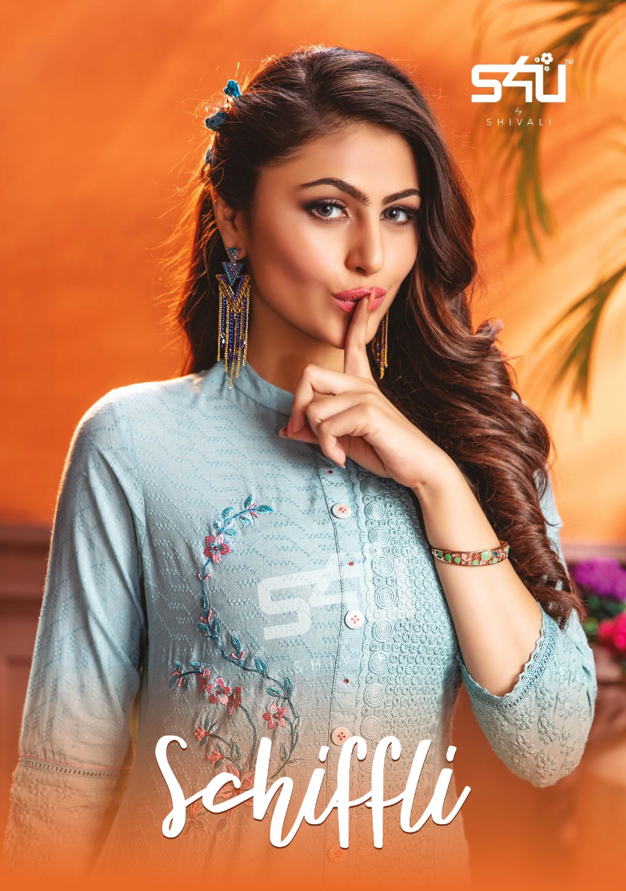 Schiffli Vol 1 By S4u Shivali Kurtis Wholesale Dealer And Exporter India