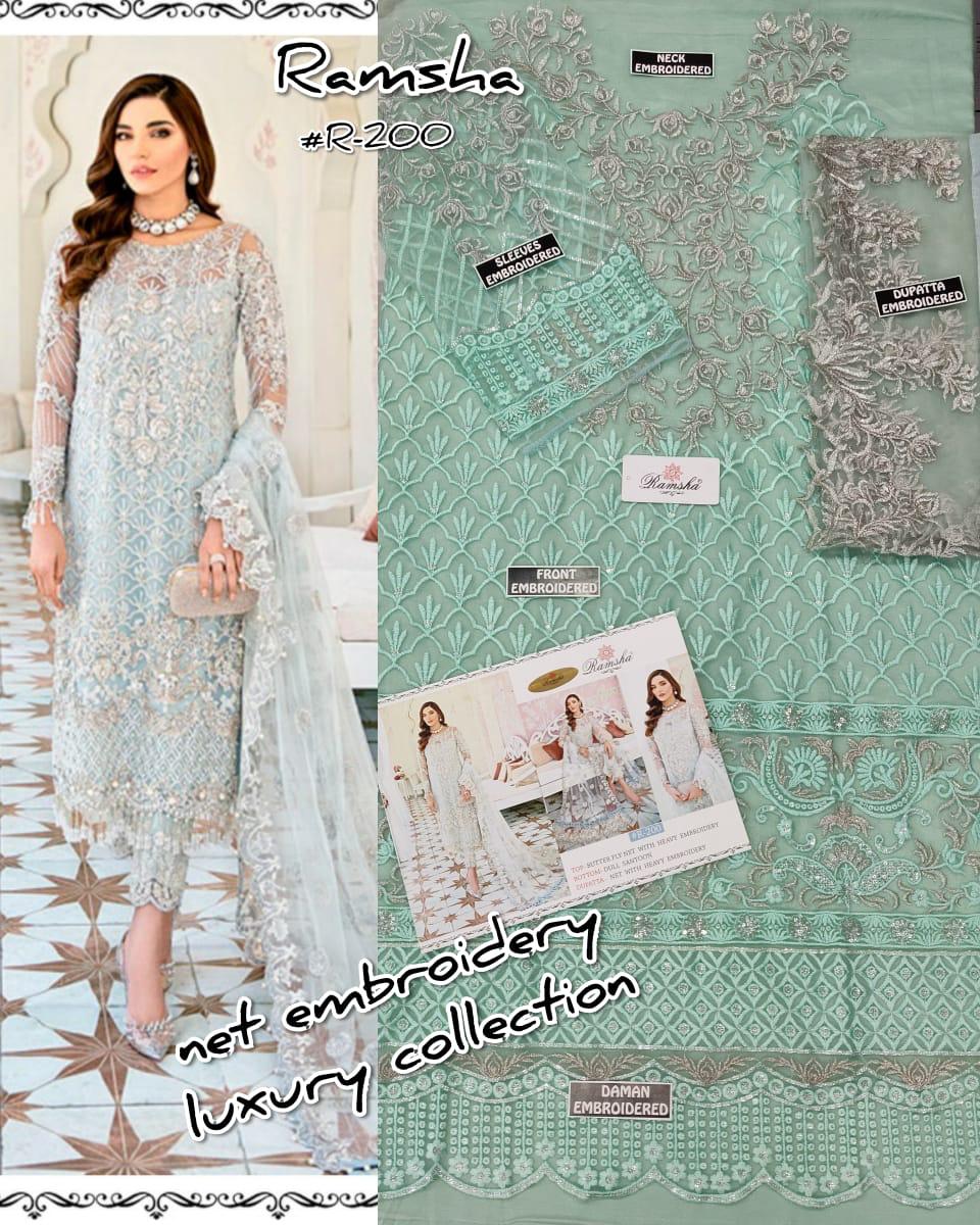 Ramsha R 197   To R 202 Designer Party Wear Suits Wholesale Supplier Gujarat