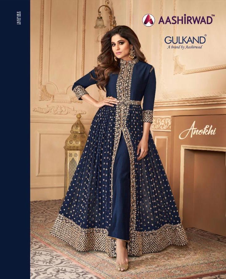 Aashirwad Anokhi Series 7152 Designer Party Wear Suits Wholesale Supplier Gujarat