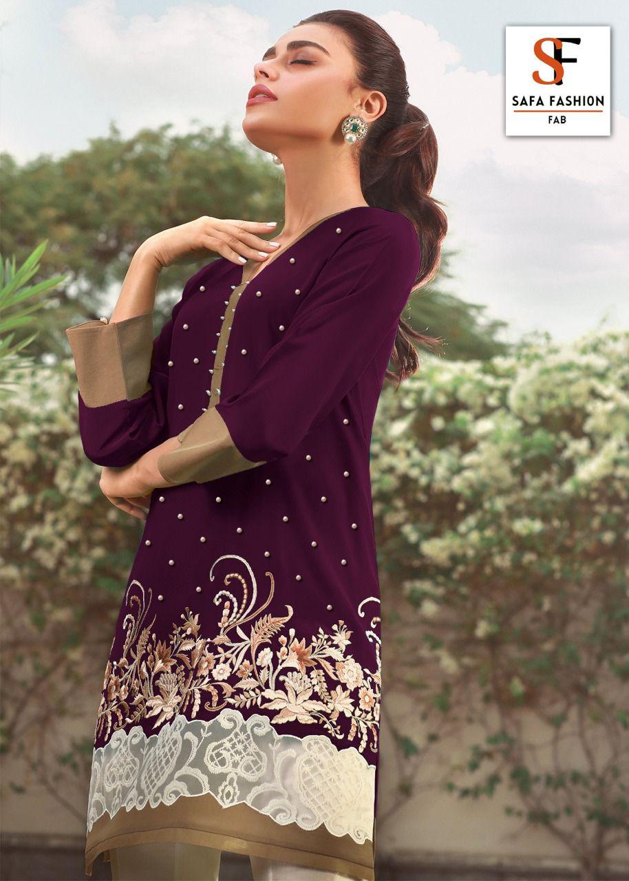 S F 12 By Safa Fashion Kurtis With Bottom  Wholesale Supplier And Dealer Surat