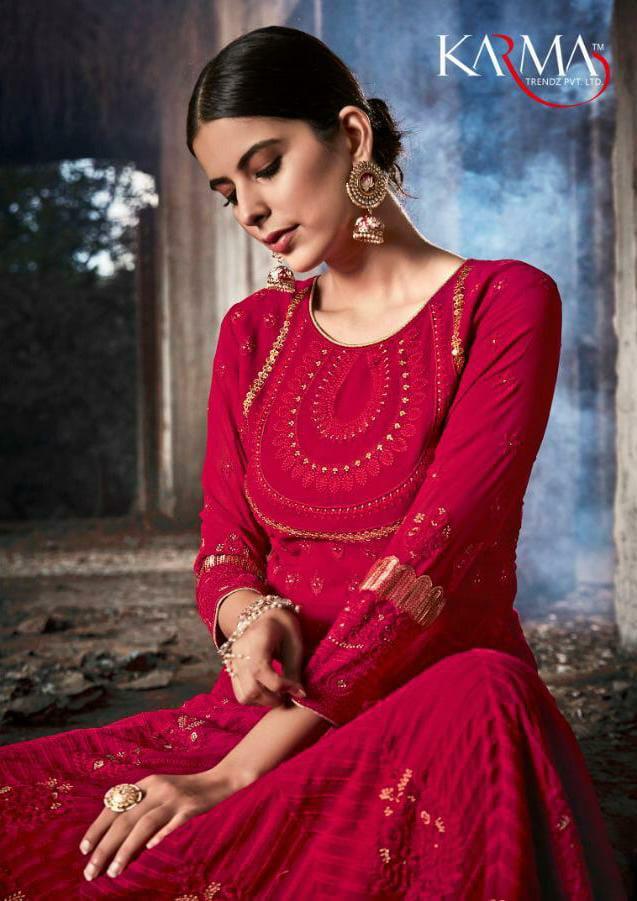 Karma 20070 Series Designer Party Wear Suits Wholesale Supplier Gujarat