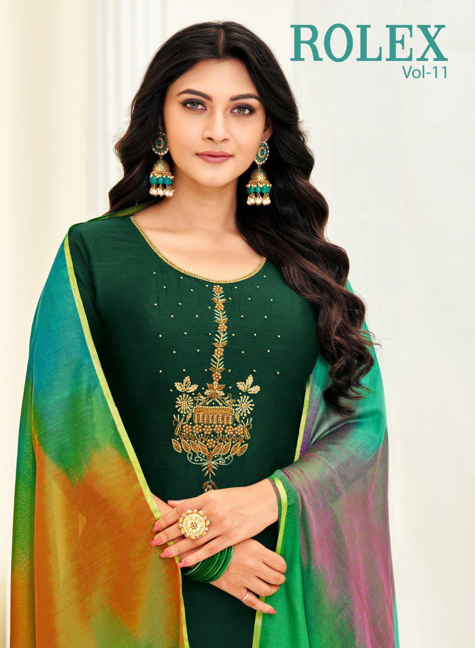 Rolex Vol 11 By Shagun Dress Materials Wholesale Supplier And Dealer Gujarat
