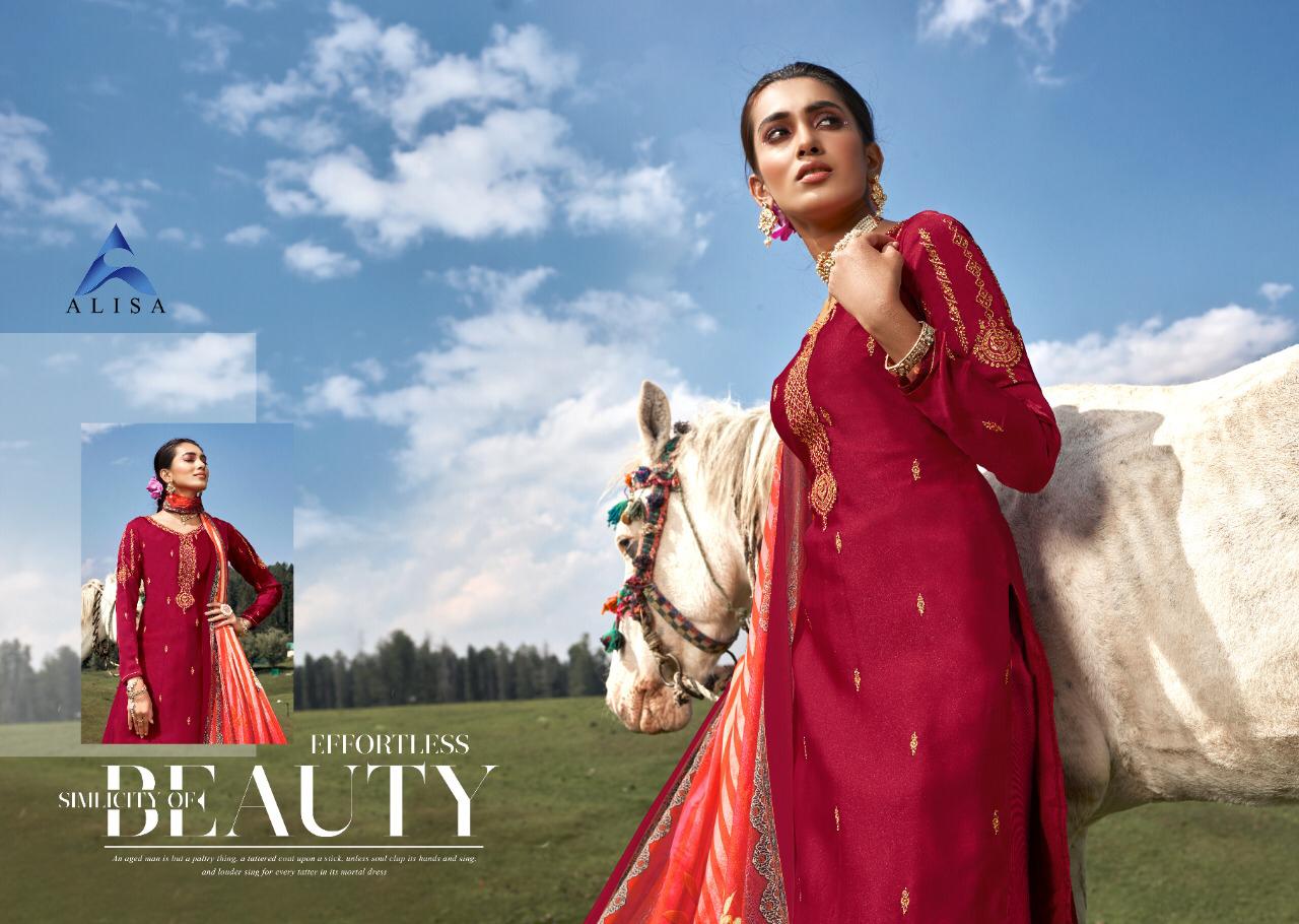 Gulal By Alisa Series 5201 Designer Party Wear Suits Wholesale Supplier Gujarat