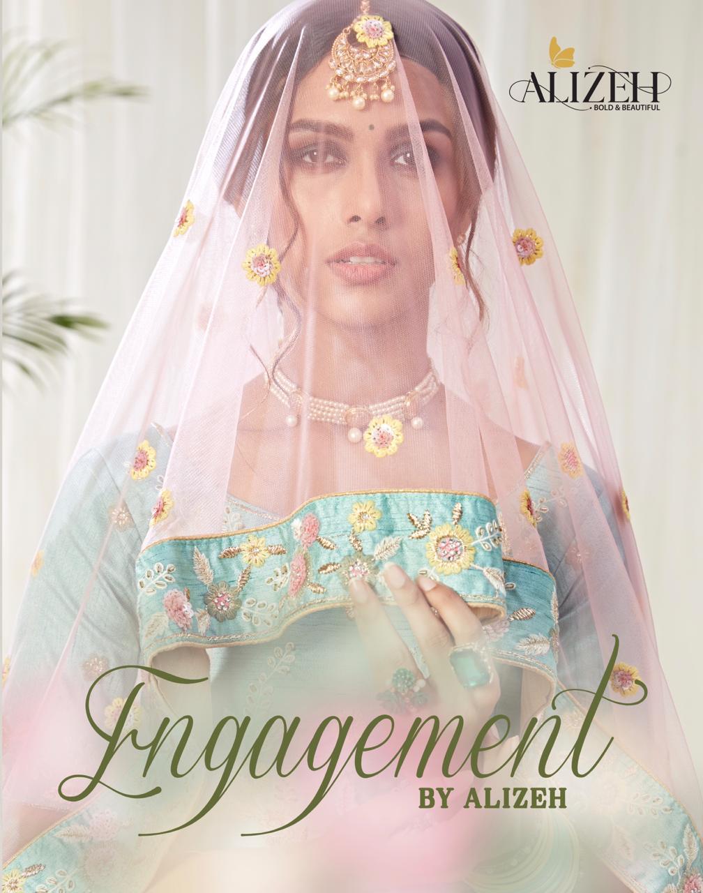 Alizeh Engagement Series 1009 To 1011 Occasion Designer Lehngas Wholesale Supplier And Dealer Gujara...