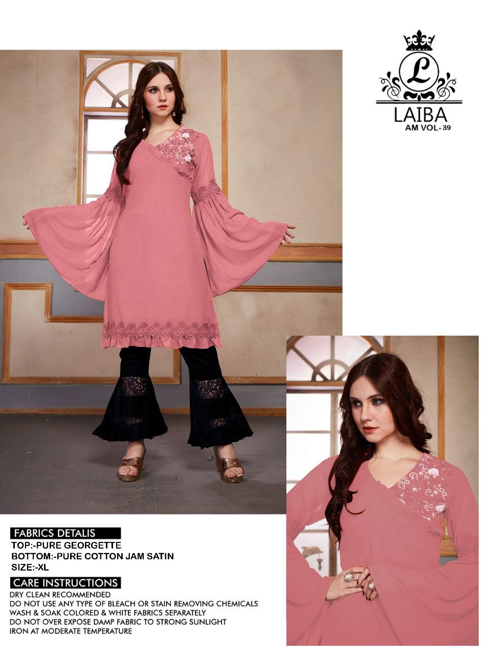 Am Vol 39 Laiba Kurtis With Bottom  Wholesale Supplier And Dealer Surat