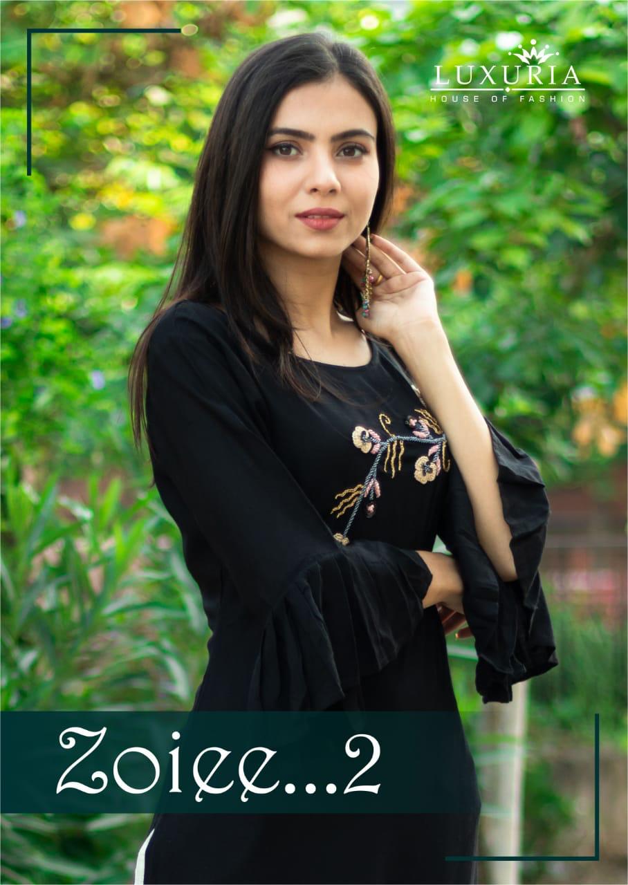 Zoiee 2 By Luxuria Kurtis With Bottom  Wholesale Supplier And Dealer Surat