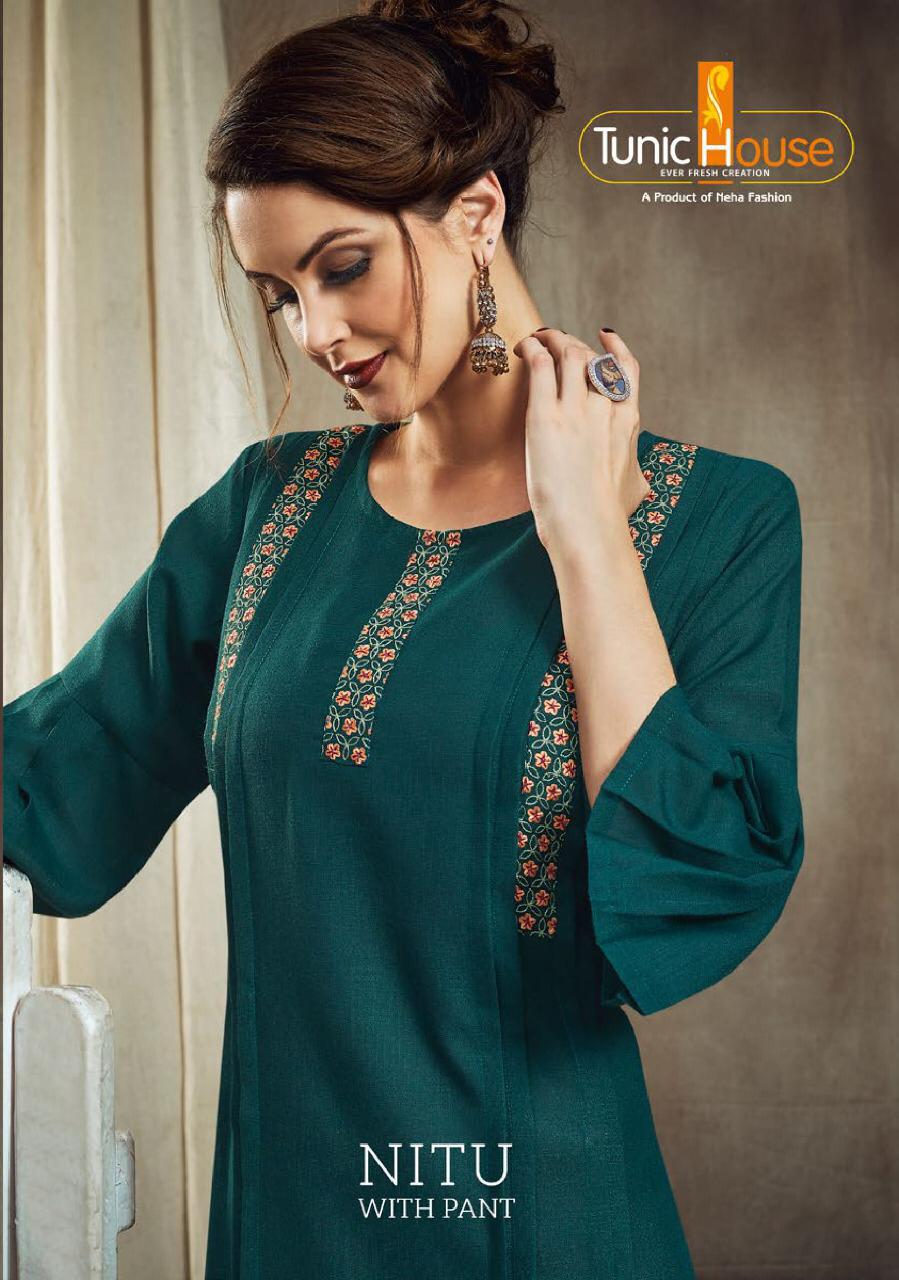Nitu With Pant By Neha Fashion Kurtis With Bottom  Wholesale Supplier And Dealer Surat