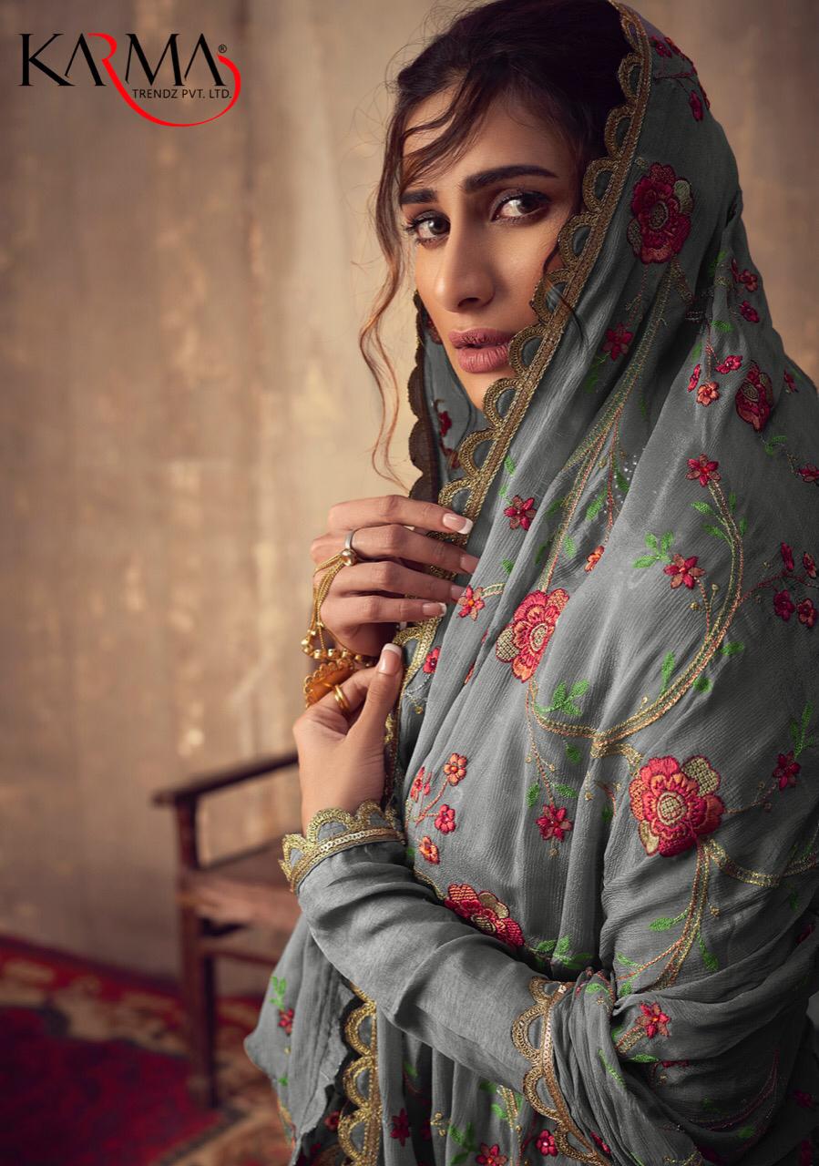 Karma Series 747 Designer Party Wear Suits Wholesale Supplier Gujarat