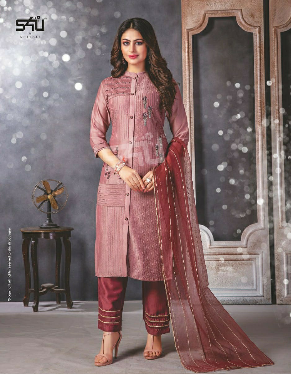 Limelight Vol 3 By S4u Shivali Beutiful Designer Kurtis With Bottom And Duppta Wholesale Supplier An...