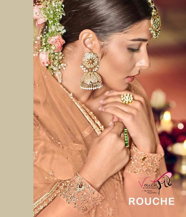 Rouche By 101 To 104 Designer Party Wear Suits Wholesale Supplier Gujarat
