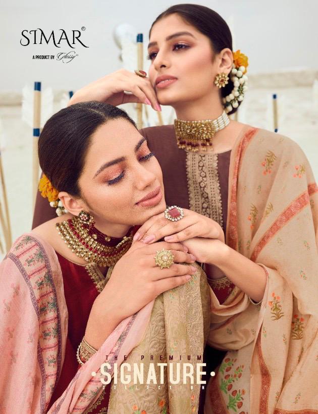 Signature By Glossy Series 351 To 356 Designer Party Wear Suits Wholesale Supplier Gujarat