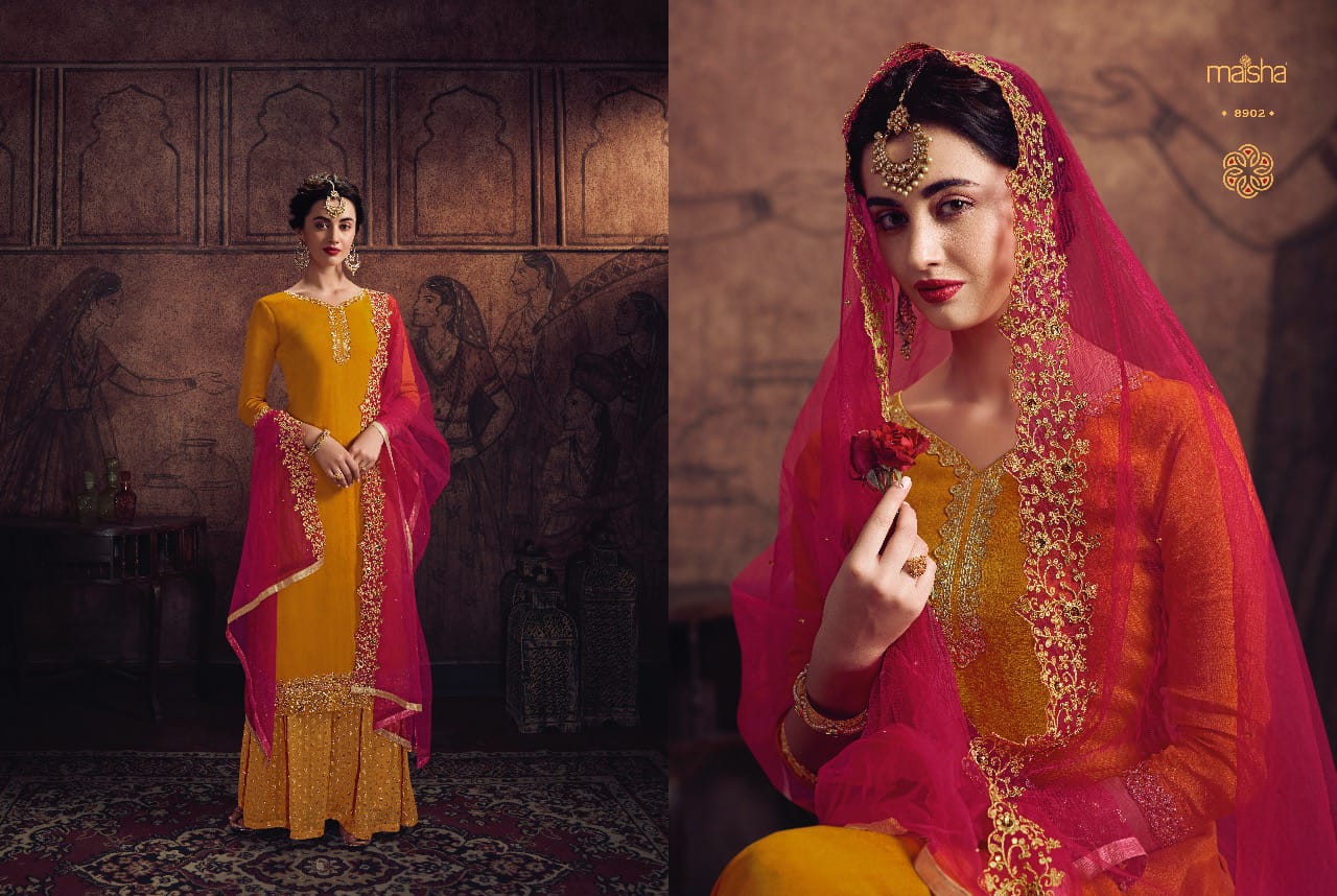 Maisha Maskeen 8902 Designer Party Wear Suits Wholesale Supplier Gujarat