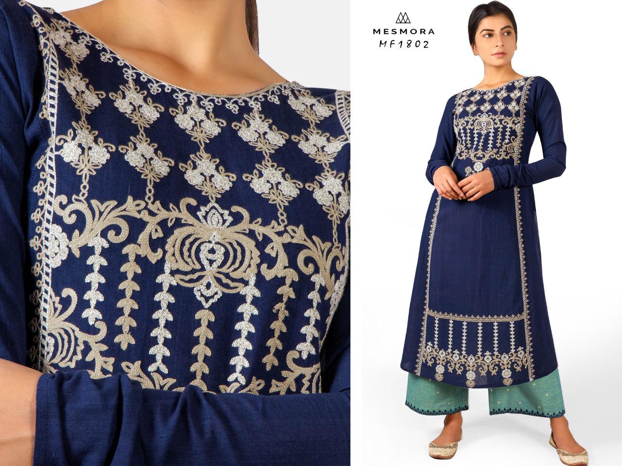 Mesmora Designer Kurtis With Bottom  Wholesale Supplier And Dealer Surat