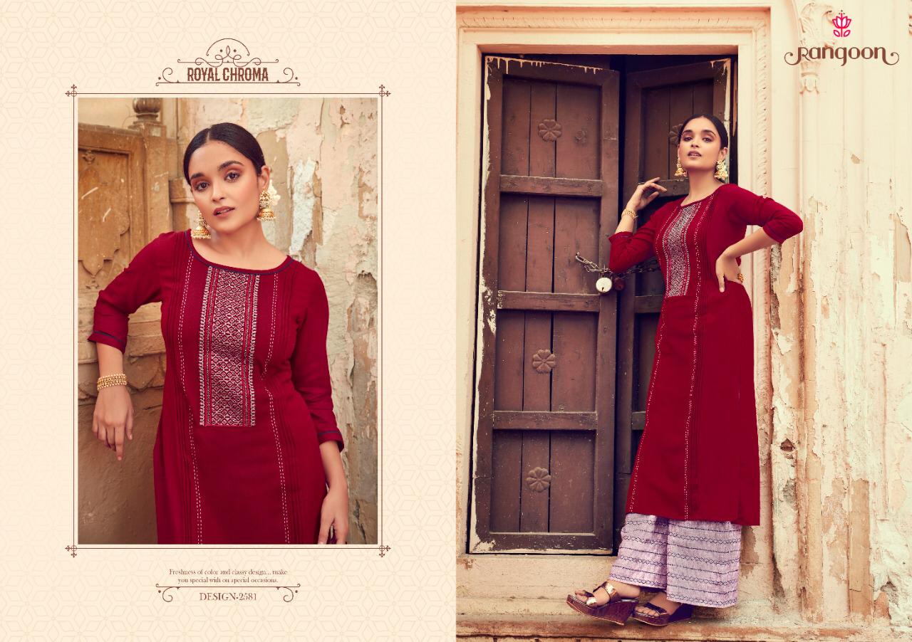 Manjree By Rangoon Kurtis With Plazzo Wholesale Supplier Surat