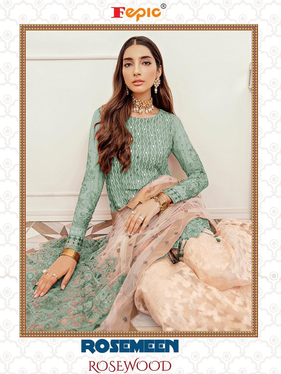 Rosemeen Rosewood Blackbuster By Fepic Pakistani Suits Wholesale Supplier Gujarat