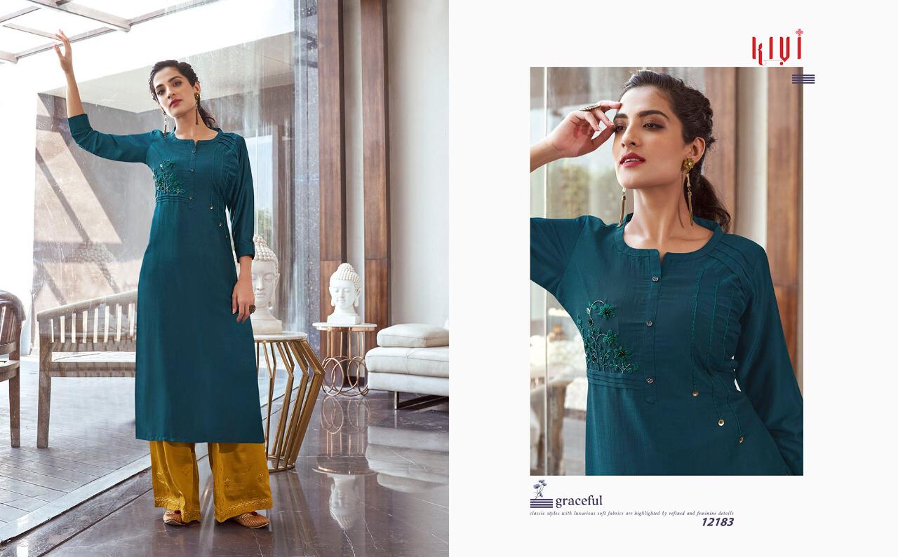 Elantra By Kivi Kurtis With Plazzo Wholesale Supplier Surat