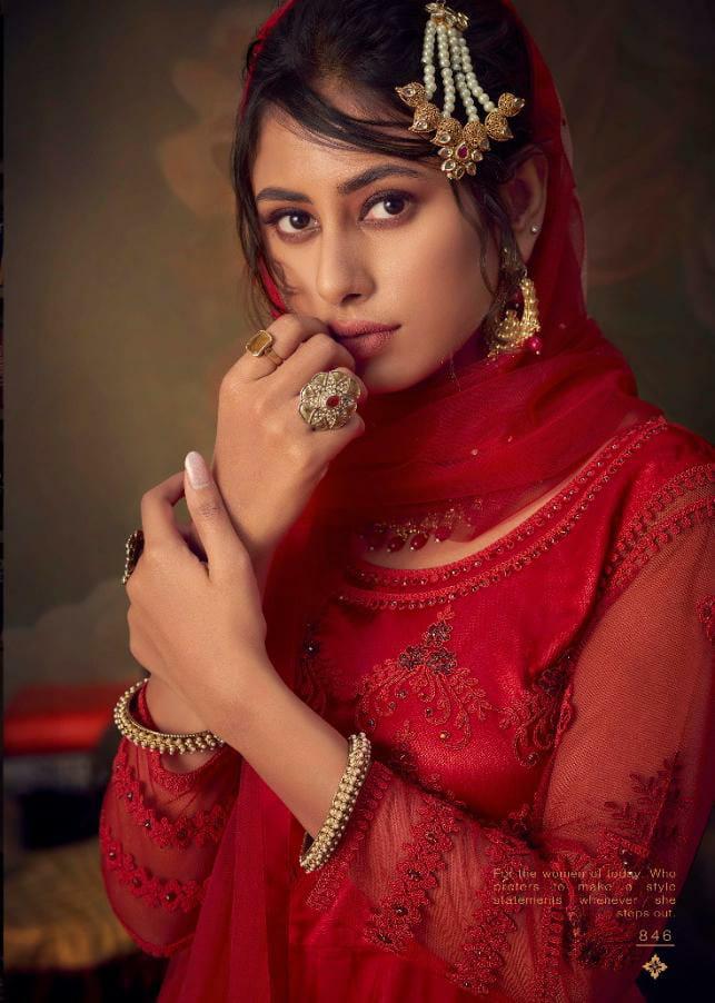 Karma 846 Series Designer Party Wear Suits Wholesale Supplier Gujarat